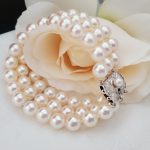 アコヤ真珠3連ブレスレット